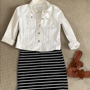 White denim Loft jacket size small